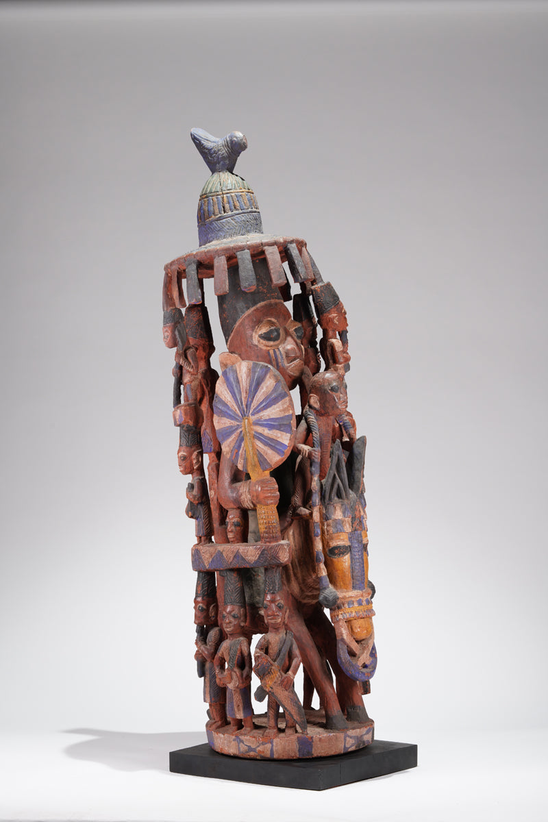 An amazing Yoruba horseman sculpture