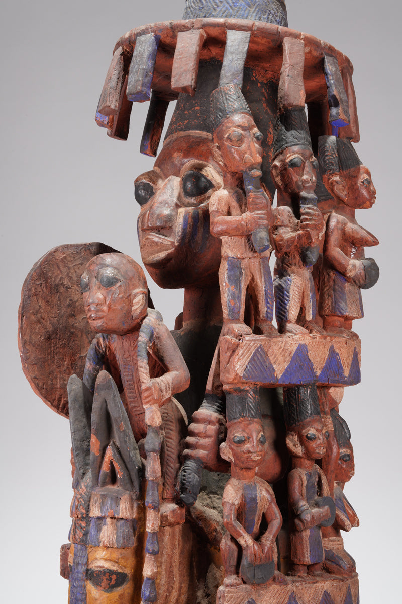 An amazing Yoruba horseman sculpture