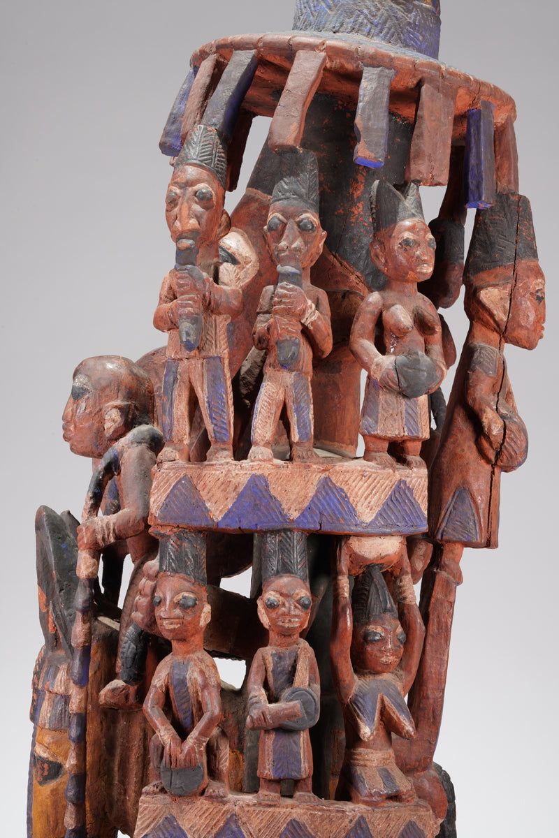 An amazing Yoruba horseman sculpture