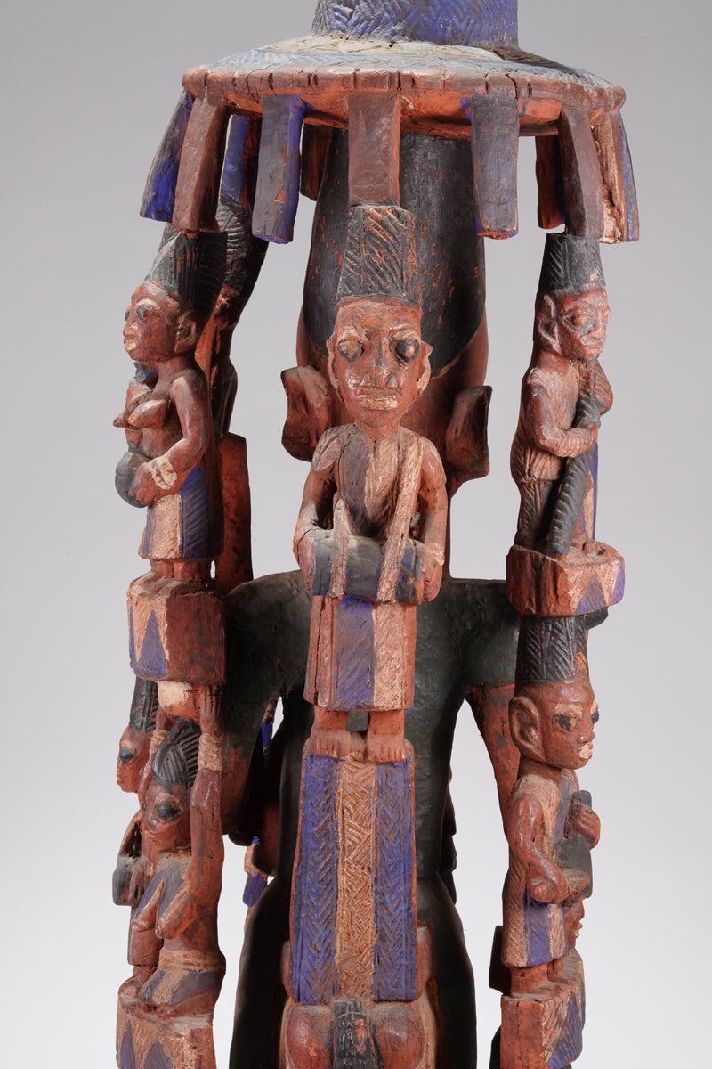 An amazing Yoruba horseman sculpture