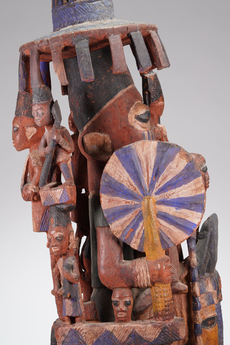 An amazing Yoruba horseman sculpture