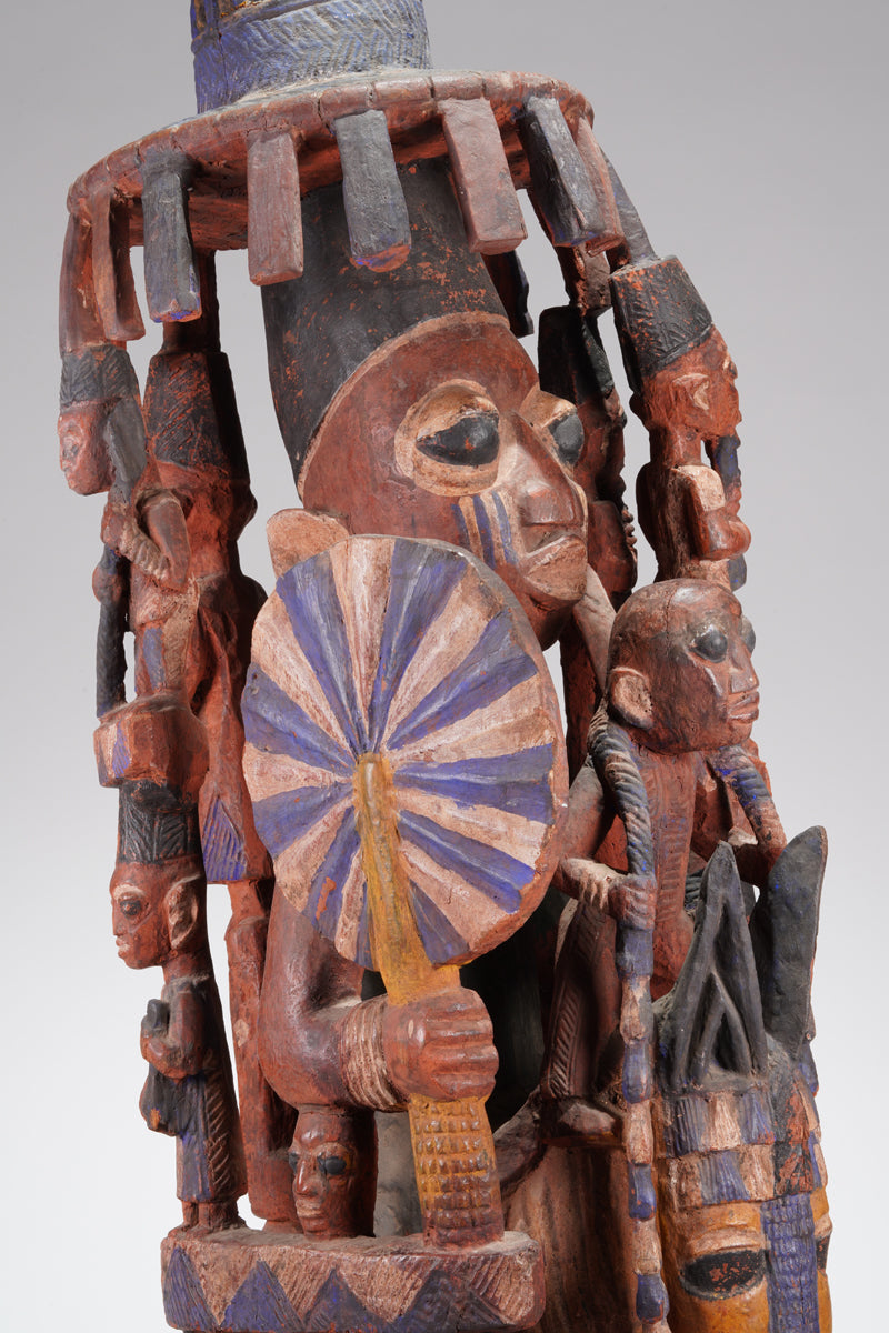 An amazing Yoruba horseman sculpture