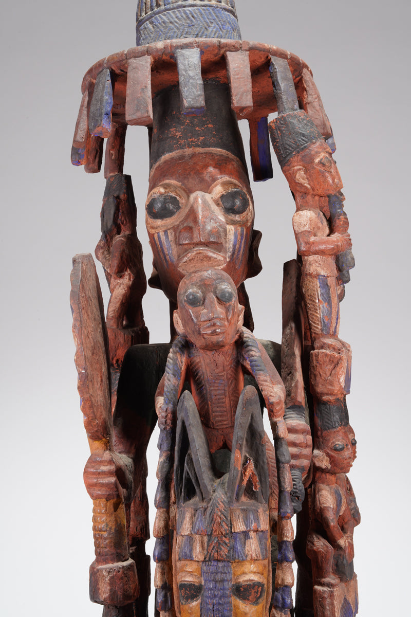 An amazing Yoruba horseman sculpture