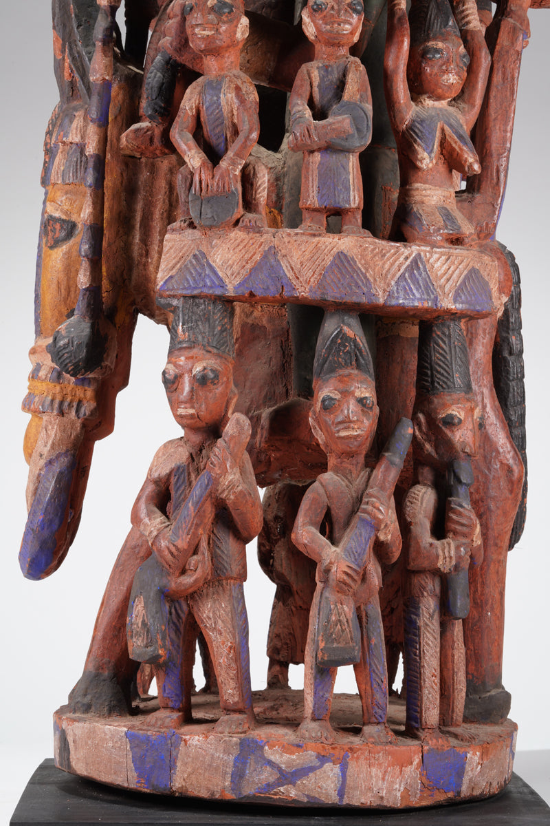 An amazing Yoruba horseman sculpture