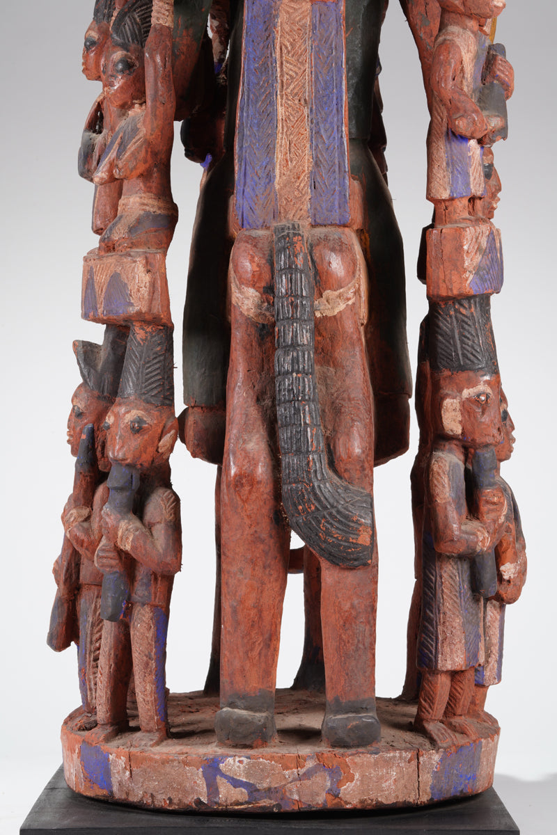 An amazing Yoruba horseman sculpture