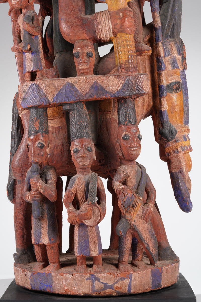 An amazing Yoruba horseman sculpture