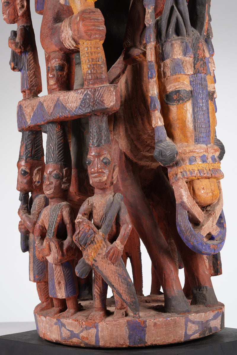 An amazing Yoruba horseman sculpture