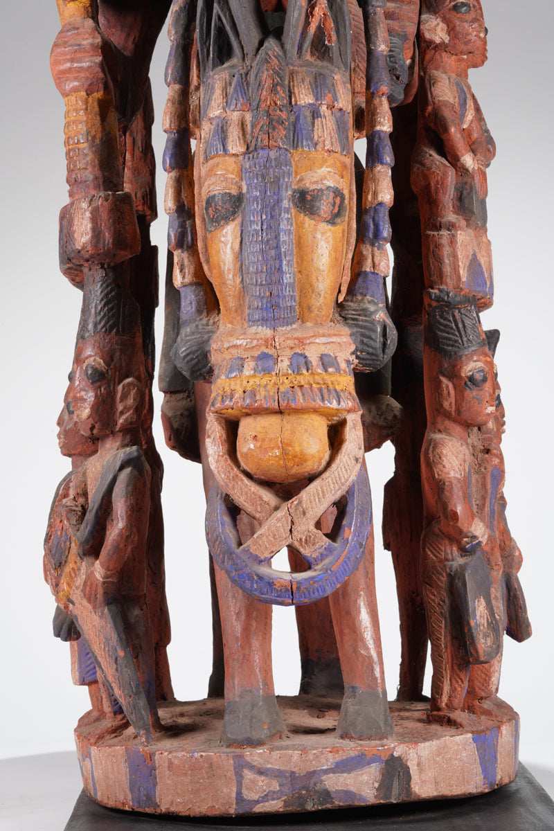 An amazing Yoruba horseman sculpture