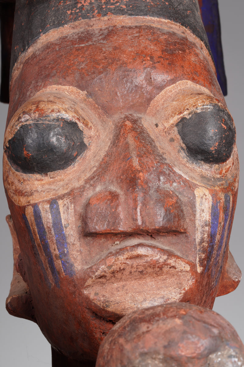 An amazing Yoruba horseman sculpture