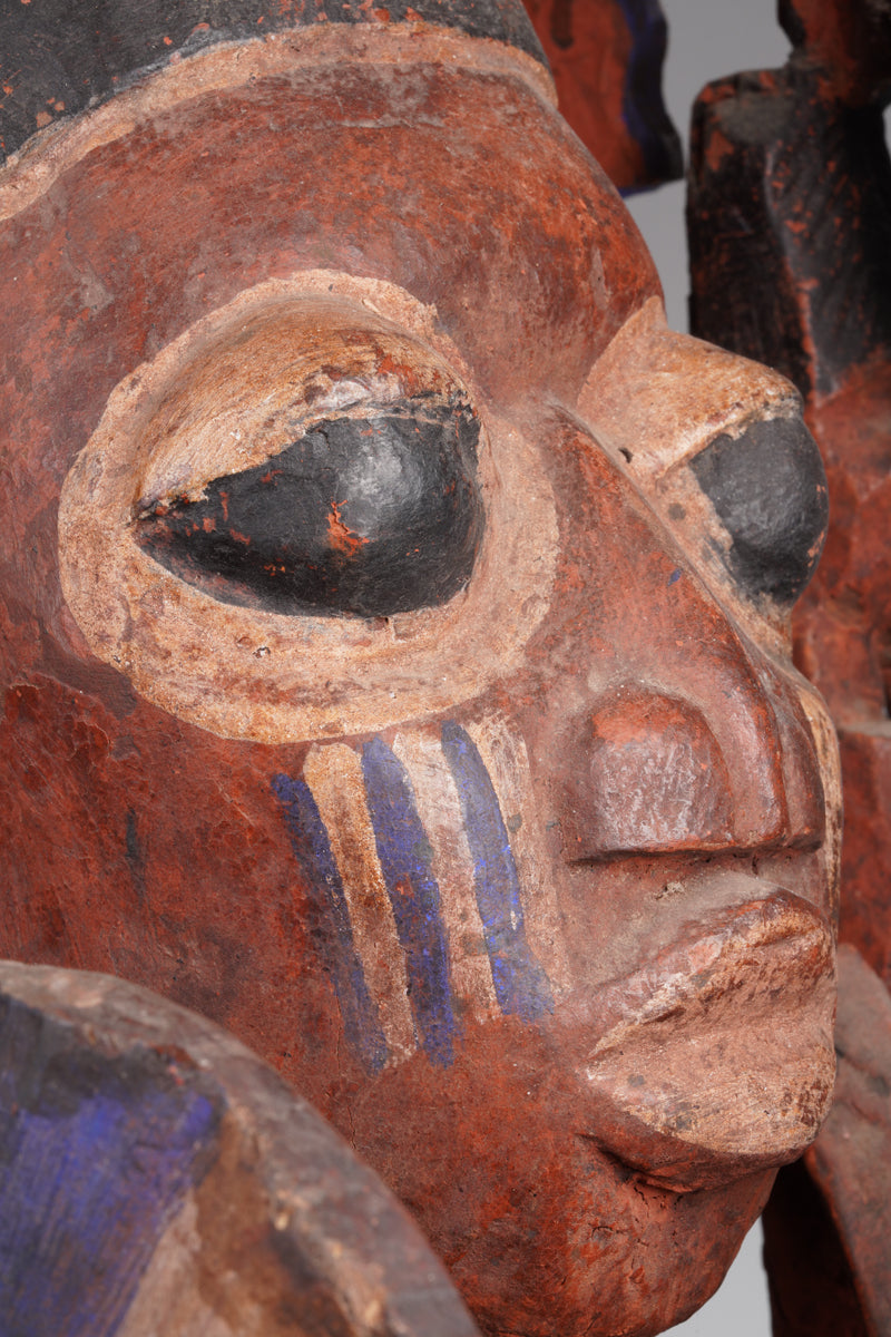 An amazing Yoruba horseman sculpture