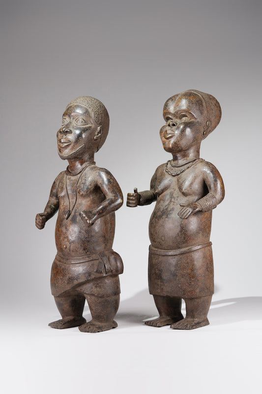 Two Esieku Figures
