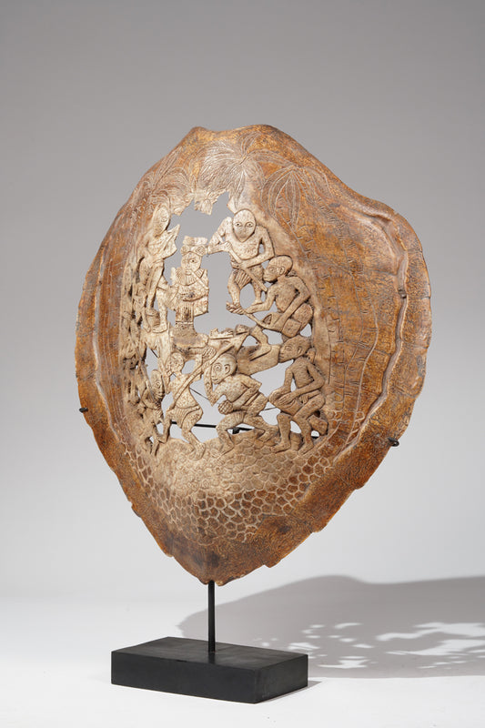 Fragmentary Karett turtle of a Bamum