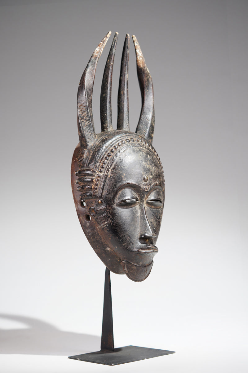 An outstanding Baule mask of the Sakassou region