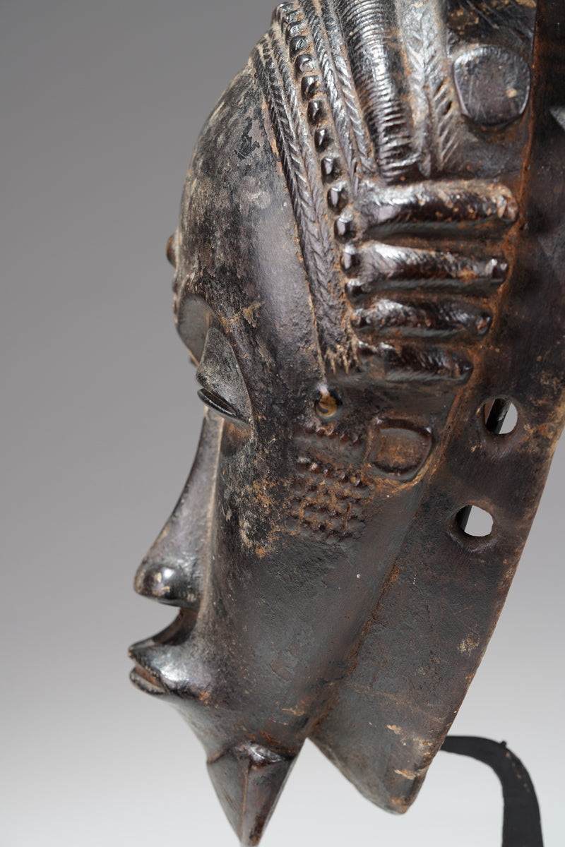 An outstanding Baule mask of the Sakassou region