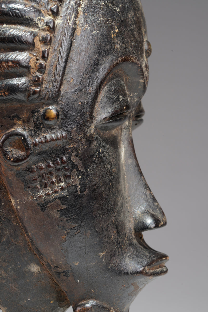 An outstanding Baule mask of the Sakassou region