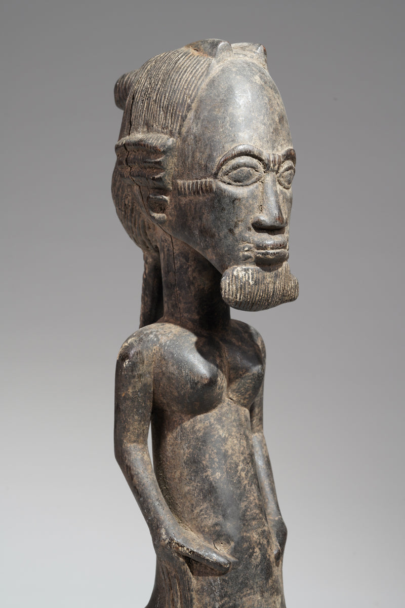 A Baule sculpture from the Mbahiakro region