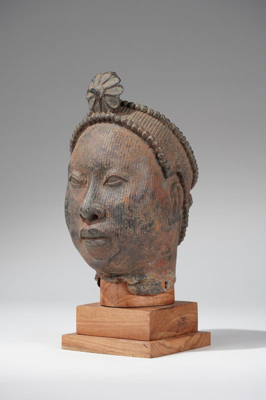 A head of Olokun or Ooni, in the style of Ife