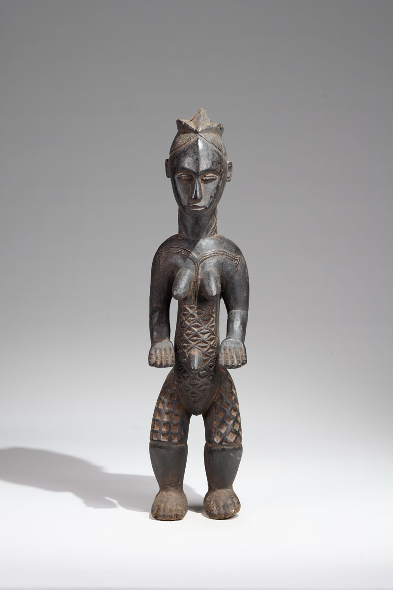 A female Bete sculpture from the Gagnoa region