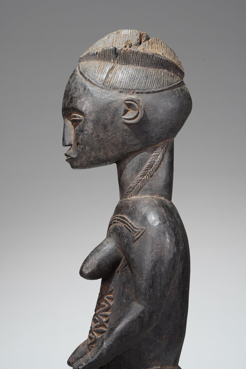 A female Bete sculpture from the Gagnoa region