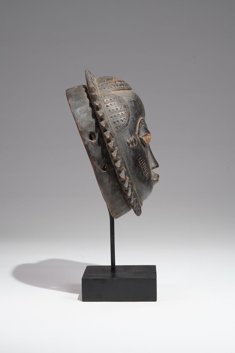 A Baule moon mask from the Bouafle region,