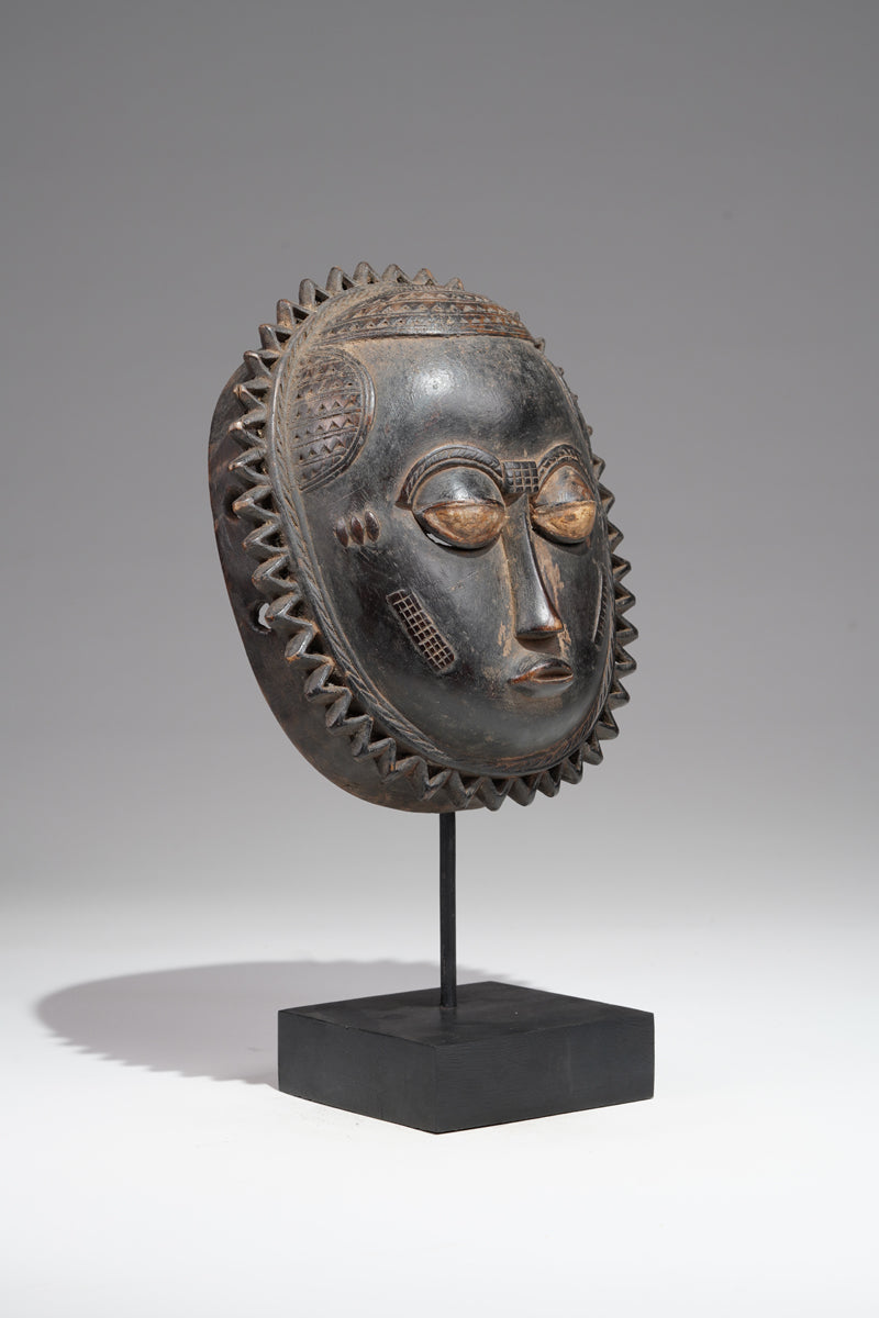 A Baule moon mask from the Bouafle region,