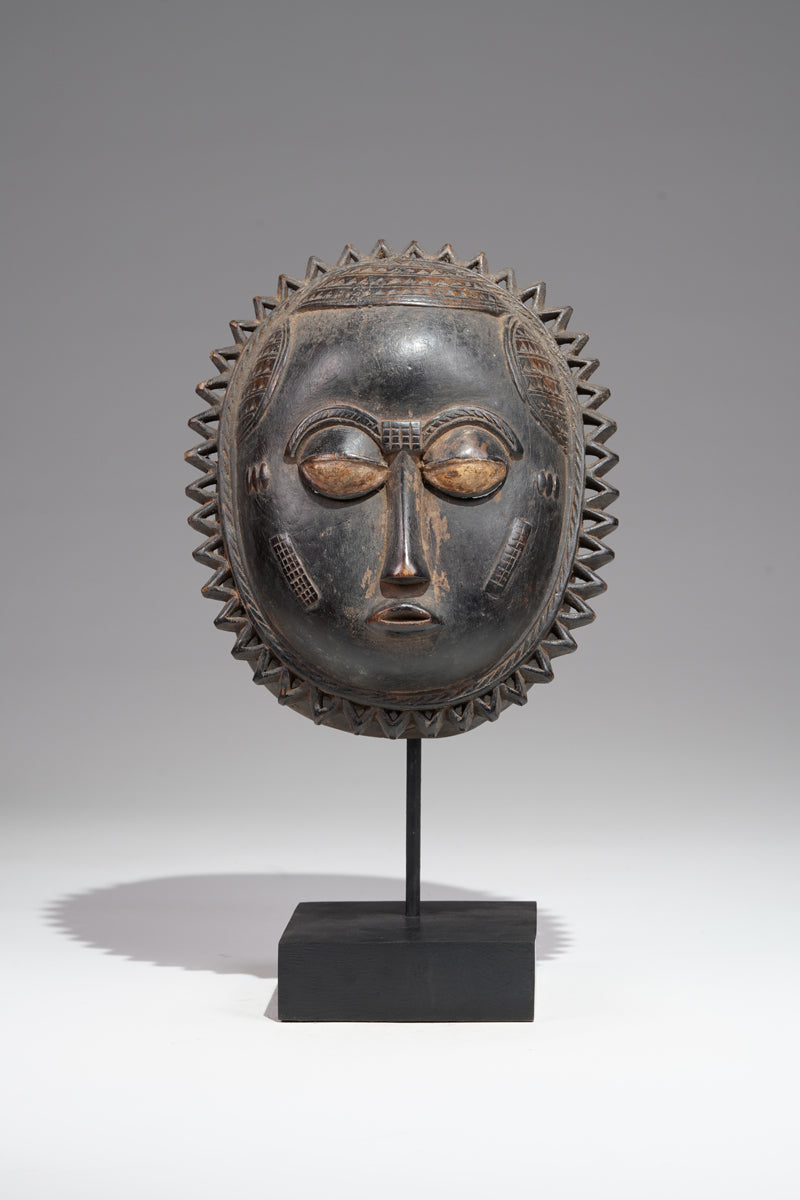 A Baule moon mask from the Bouafle region,