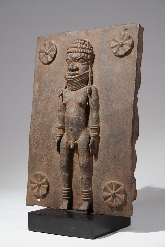 A Bronze plate in the style of Benin