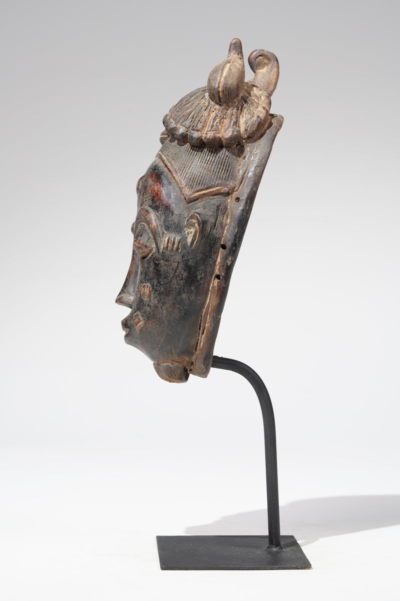 A Baule mask, collected in the Sakassou region