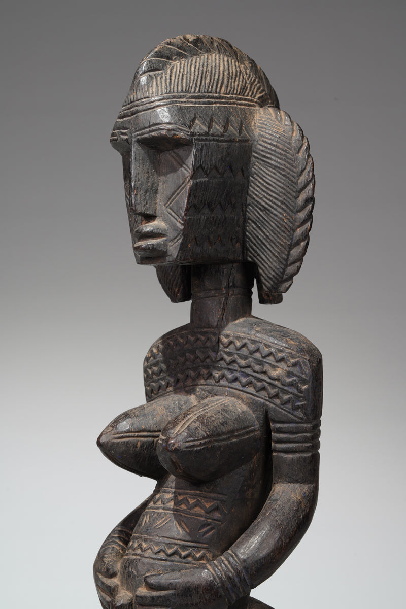 A Bamana N'jeleni sculpture from the Diola region