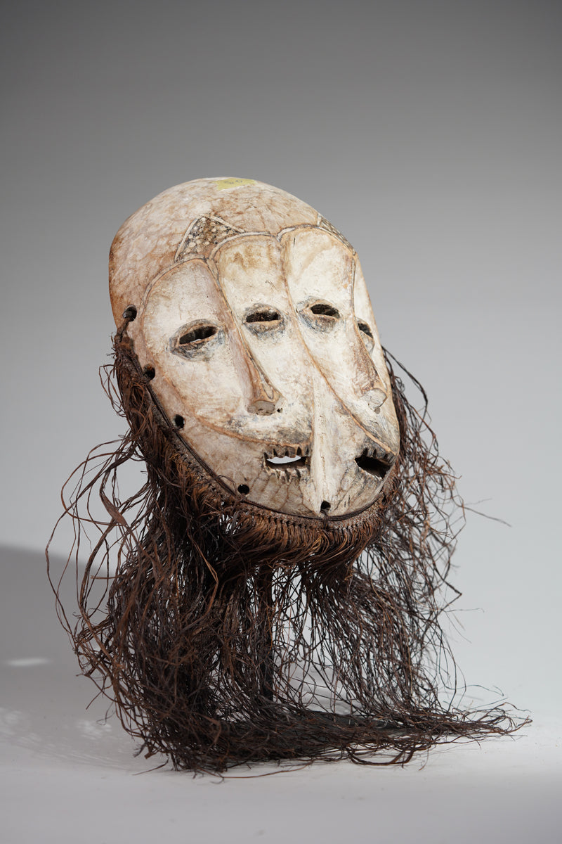 A double faced Lega Bwami mask