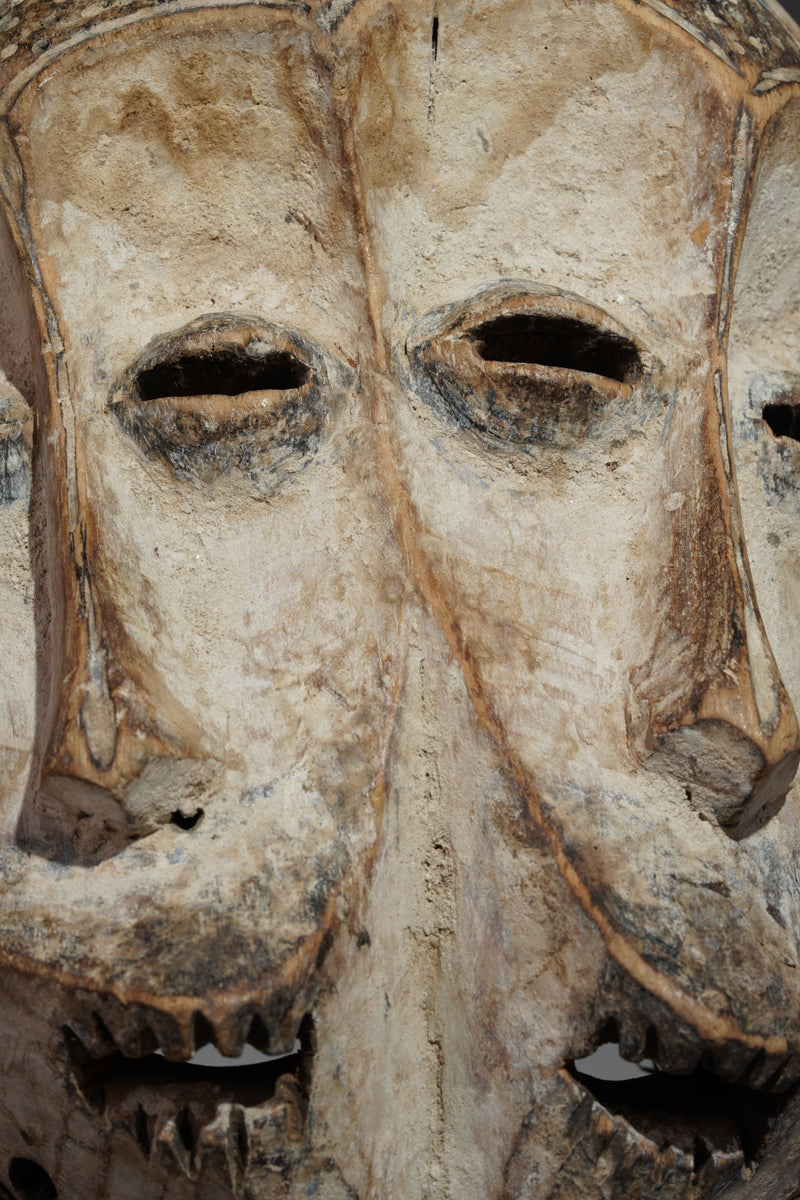 A double faced Lega Bwami mask