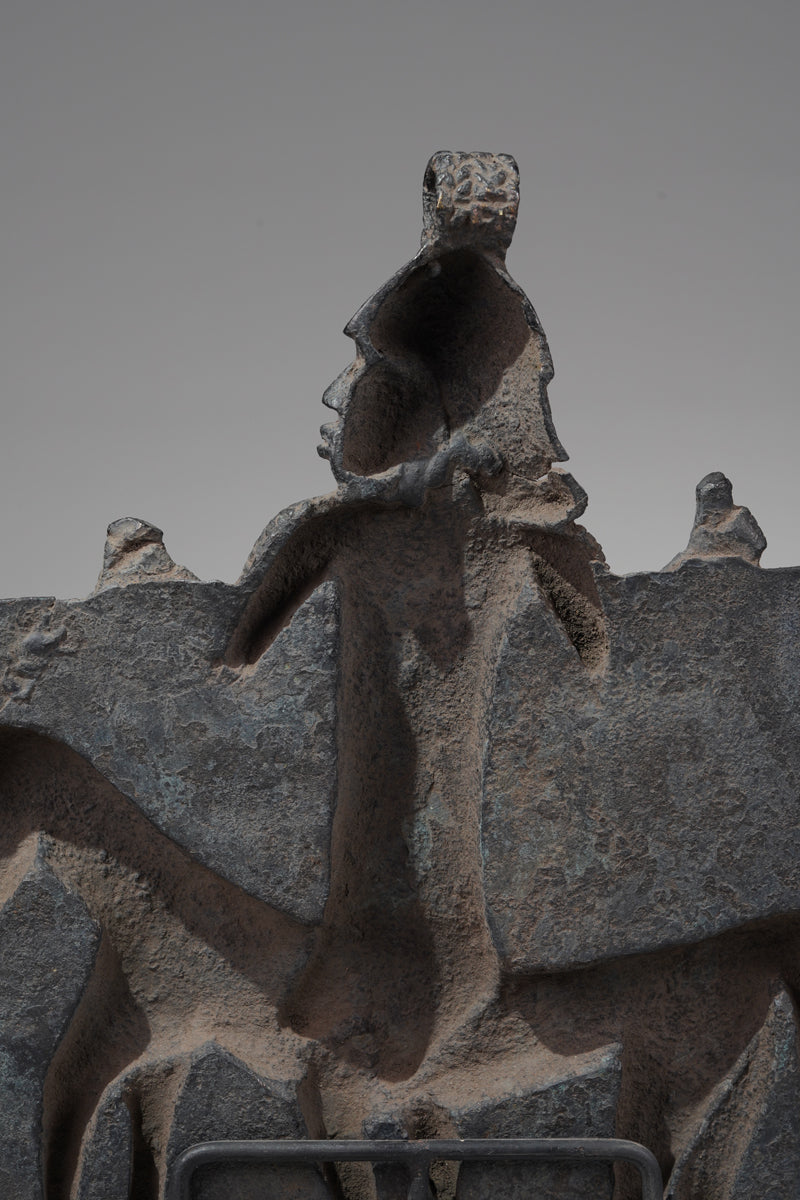 A bronze plate in the style of Benin