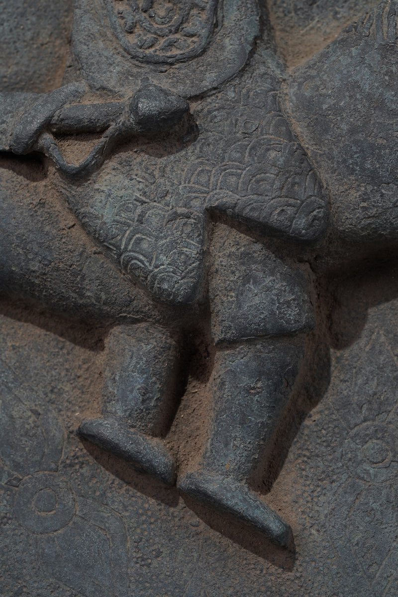 A bronze plate in the style of Benin