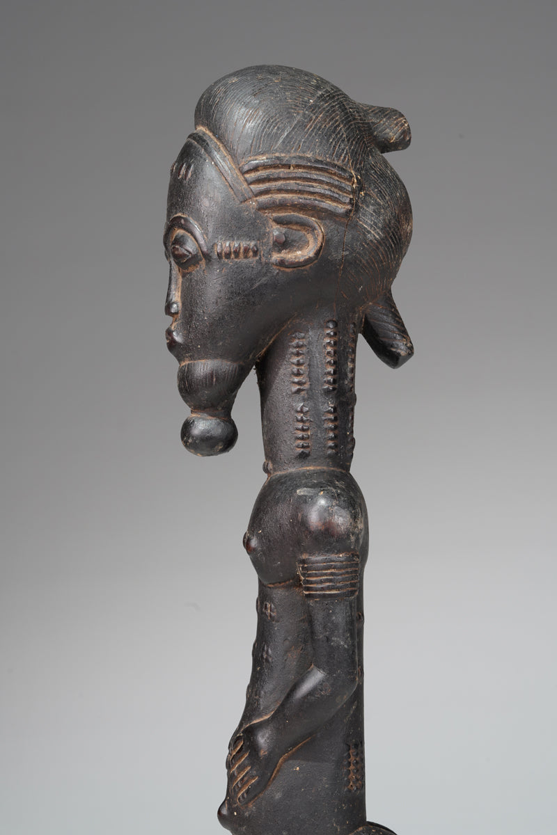 A male Baule sculpture from the Sakassou region