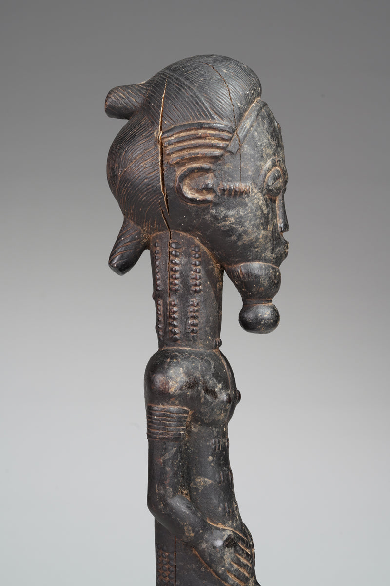 A male Baule sculpture from the Sakassou region