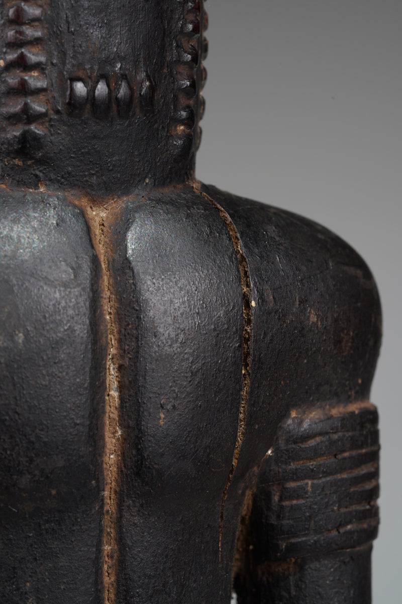 A male Baule sculpture from the Sakassou region