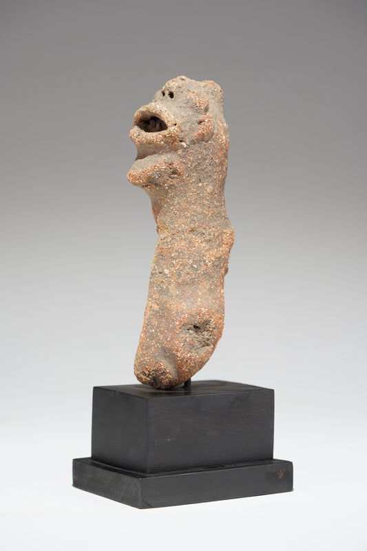 A fragmented terracotta bust
