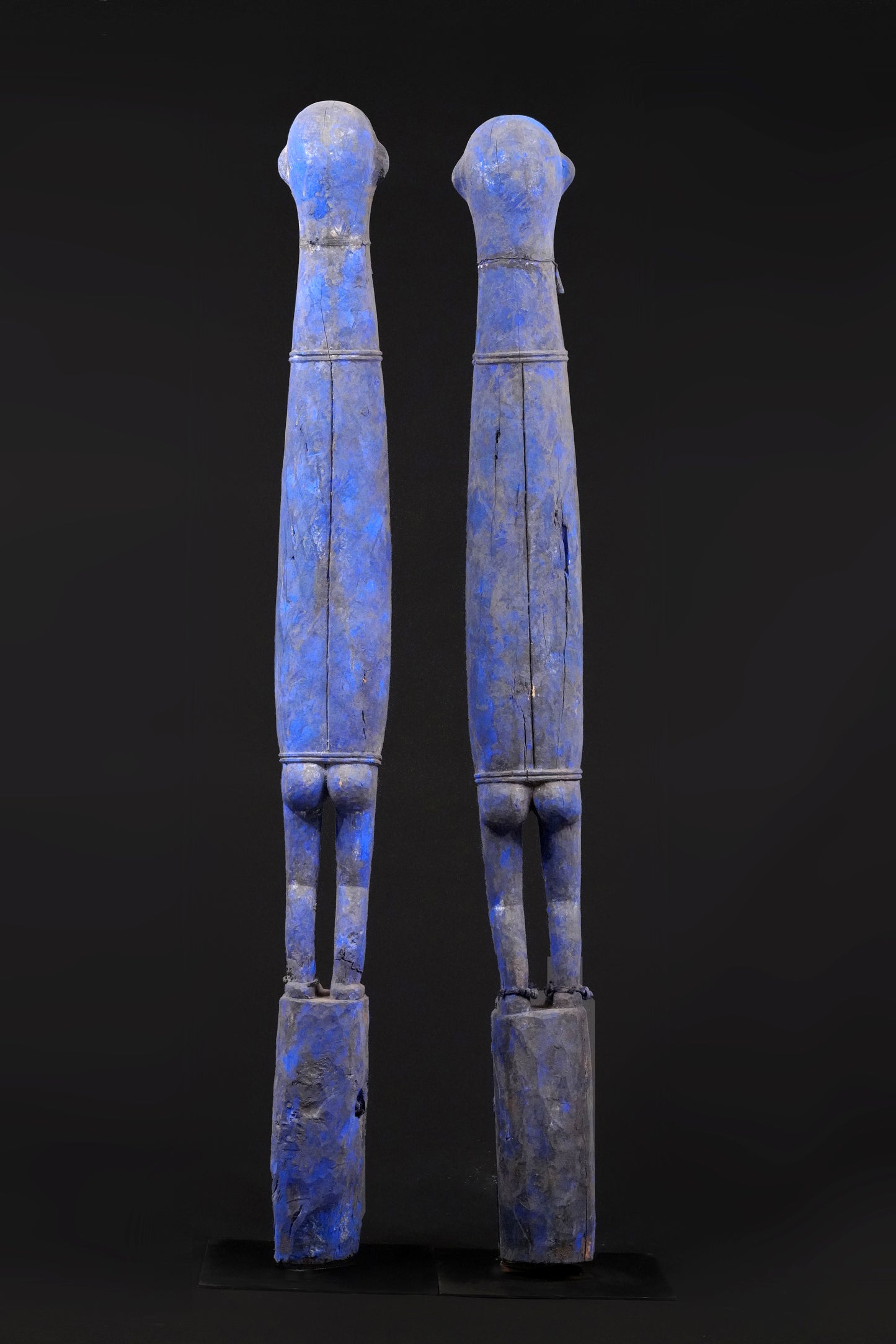 A very large Adja pair of guardian figures