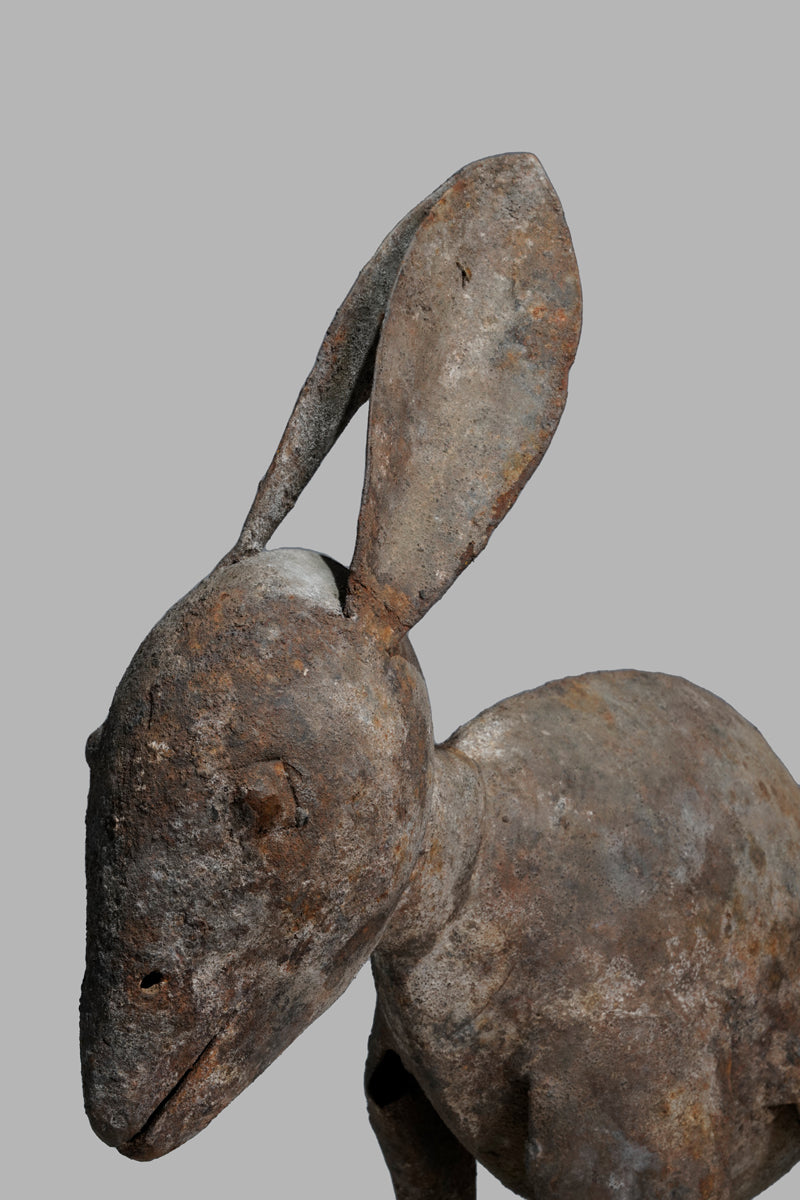 A zoomorphic Dogon bronze sculpture