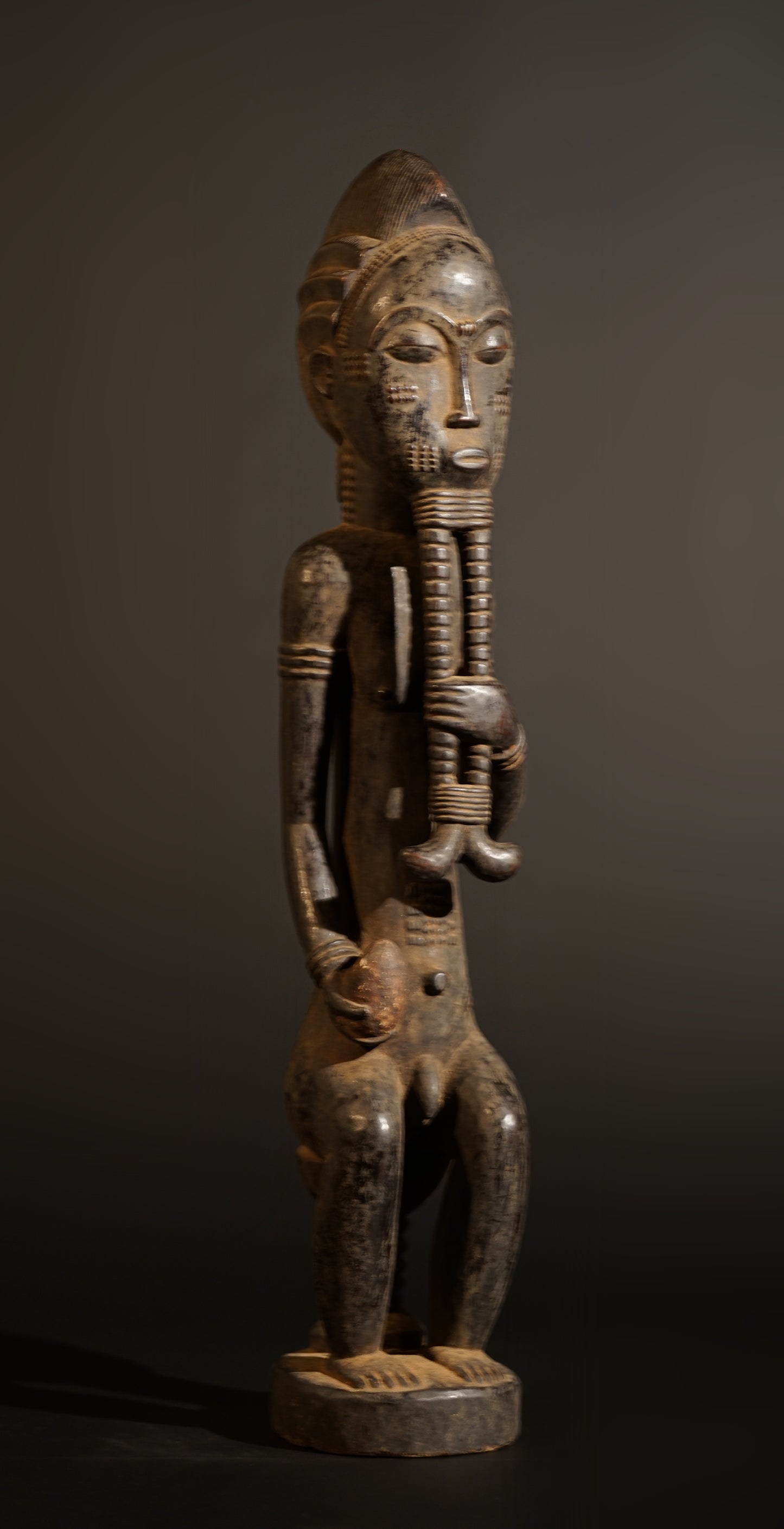 A male Baule sculpture