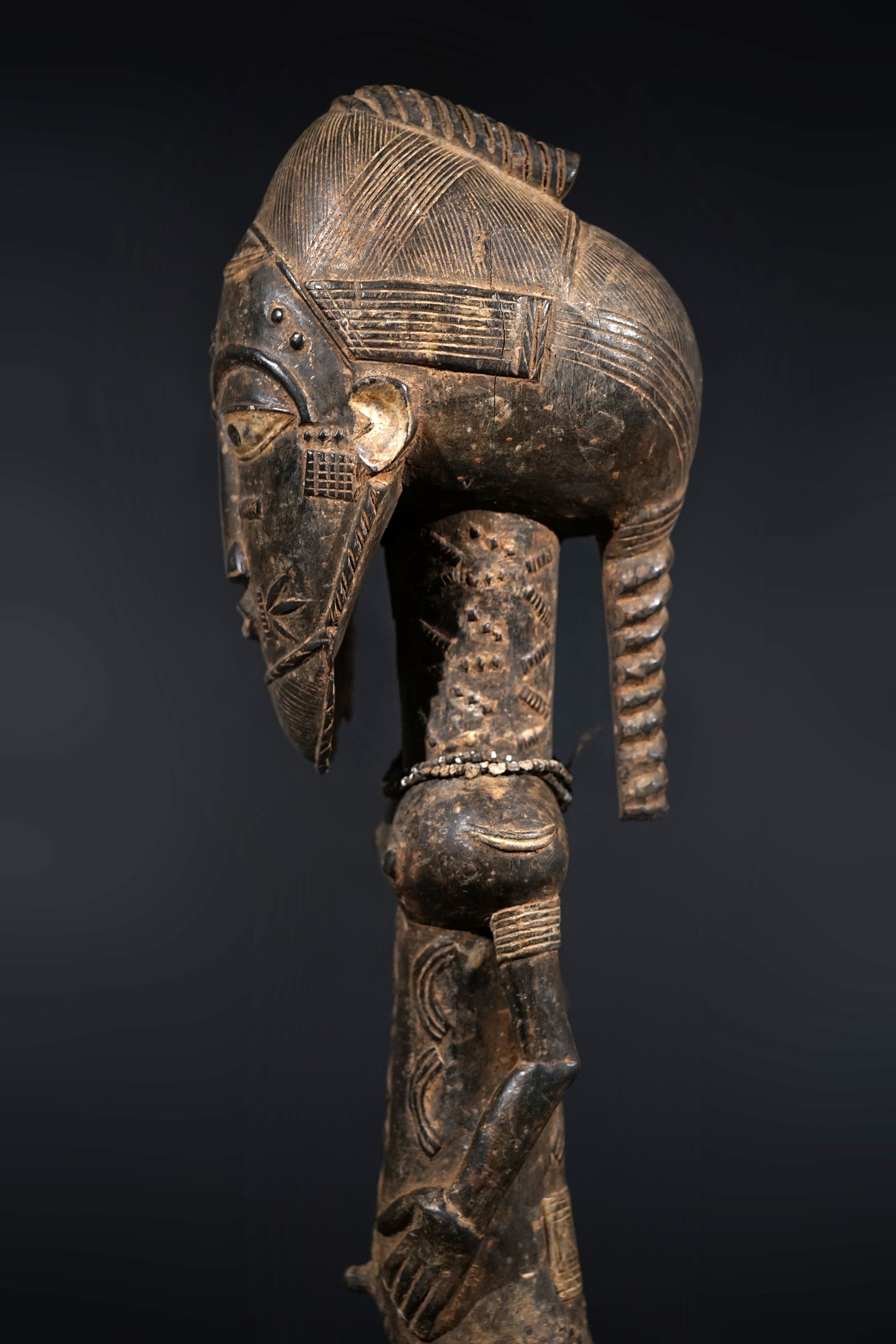 A male Baule sculpture