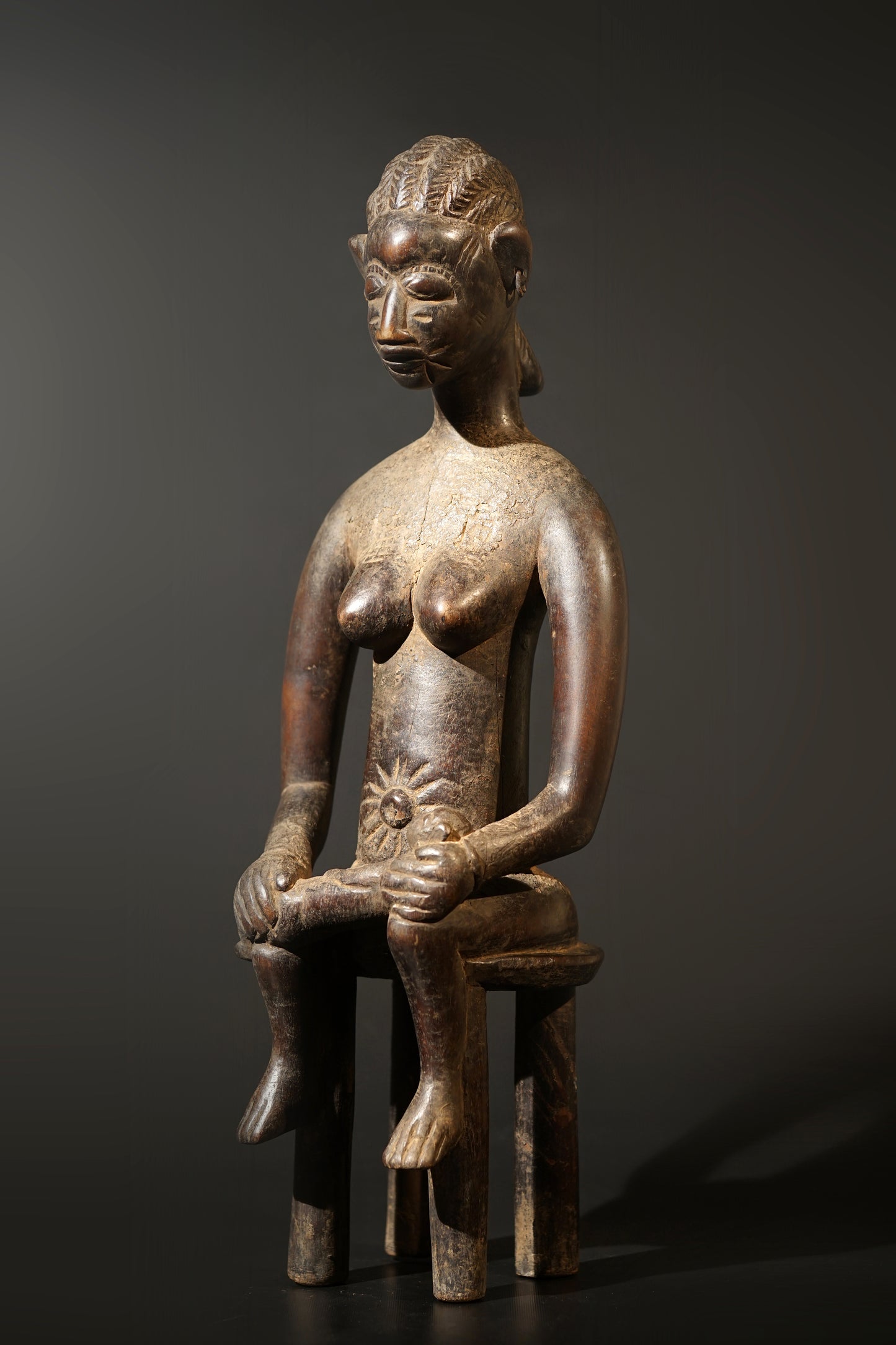 A female Senufo sculpture