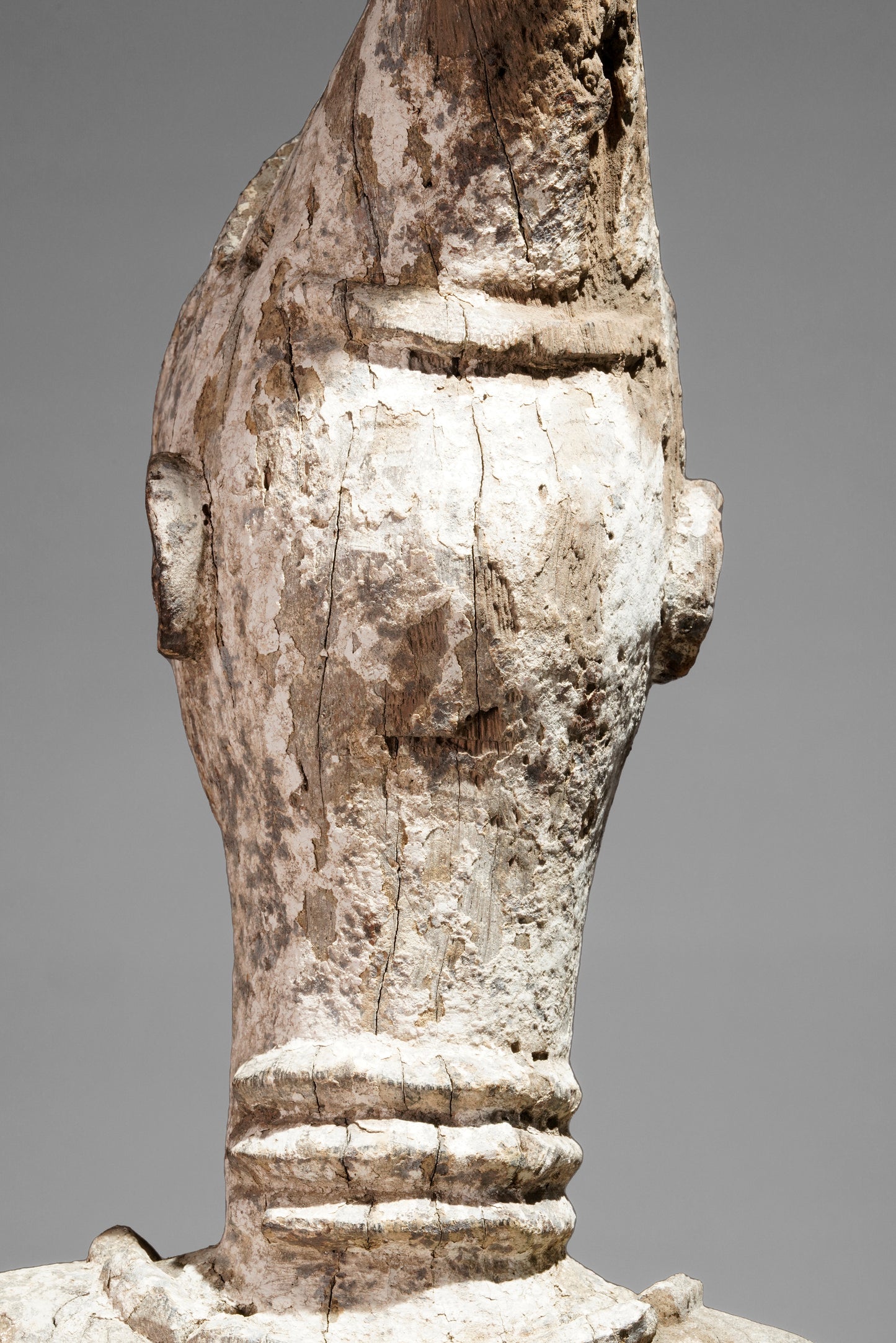 A very expressive female seated Urhobo sculpture