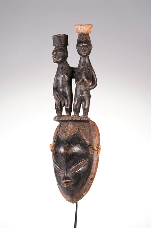 A rare and fine example of a Guro mask
